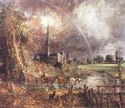 John Constable Salisbury Cathedral from the Meadows oil painting